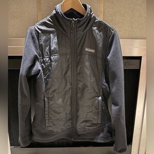 Columbia Black Omni-Heat Hybrid Fleece Jacket